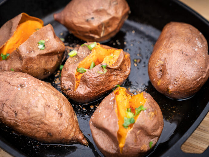 Fire Roasted Sweet Potatoes